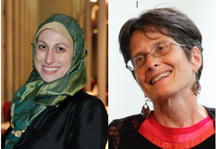 (Left) Celene Ibrahim, M. Div. (Right) Rabbi Sharon Cohen Anisfeld