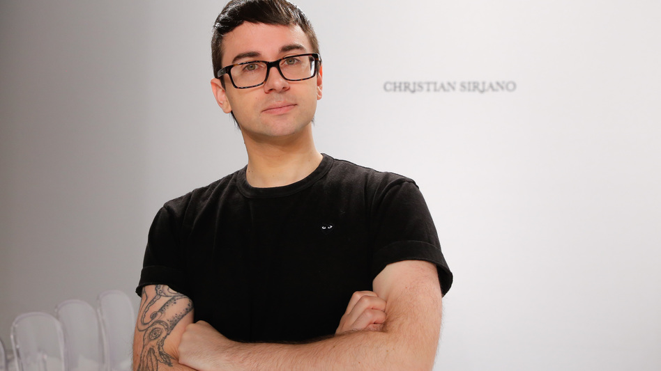 Christian Siriano, seen here in April, says, "Clothes and fashion should be fun and fabulous," not stressful. Photo/Getty Images